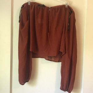 Forever 21 Crop Top Off Shoulder